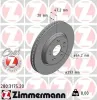 Bremsscheibe Vorderachse ZIMMERMANN 280.3175.20