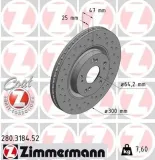 Bremsscheibe Vorderachse ZIMMERMANN 280.3184.52
