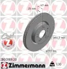 Bremsscheibe Vorderachse ZIMMERMANN 280.3189.20