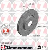 Bremsscheibe Vorderachse ZIMMERMANN 280.3189.52