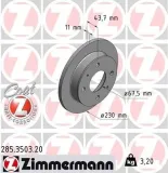 Bremsscheibe ZIMMERMANN 285.3503.20