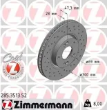 Bremsscheibe Vorderachse ZIMMERMANN 285.3513.52