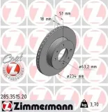 Bremsscheibe ZIMMERMANN 285.3515.20