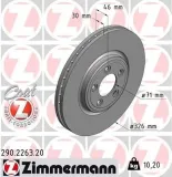 Bremsscheibe Vorderachse ZIMMERMANN 290.2263.20