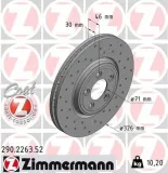 Bremsscheibe ZIMMERMANN 290.2263.52