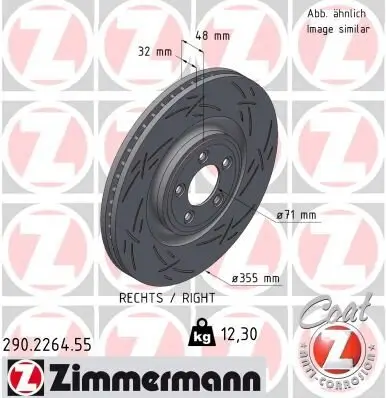 Bremsscheibe ZIMMERMANN 290.2264.55