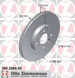 Bremsscheibe Vorderachse ZIMMERMANN 300.2094.00