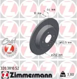 Bremsscheibe Hinterachse ZIMMERMANN 320.3810.52