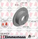 Bremsscheibe ZIMMERMANN 320.3812.20