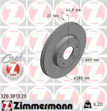 Bremsscheibe ZIMMERMANN 320.3813.20