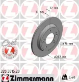 Bremsscheibe ZIMMERMANN 320.3815.20