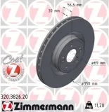 Bremsscheibe Vorderachse ZIMMERMANN 320.3826.20