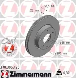 Bremsscheibe ZIMMERMANN 370.3053.20