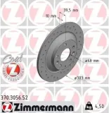 Bremsscheibe Hinterachse ZIMMERMANN 370.3056.52