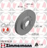 Bremsscheibe ZIMMERMANN 370.3076.20