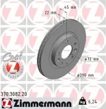 Bremsscheibe Vorderachse ZIMMERMANN 370.3082.20