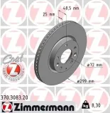 Bremsscheibe Vorderachse ZIMMERMANN 370.3083.20