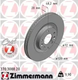 Bremsscheibe Vorderachse ZIMMERMANN 370.3088.20