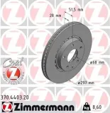 Bremsscheibe ZIMMERMANN 370.4403.20