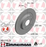 Bremsscheibe Hinterachse ZIMMERMANN 380.2115.20