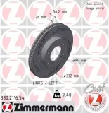 Bremsscheibe Vorderachse ZIMMERMANN 380.2116.54