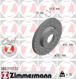 Bremsscheibe Vorderachse ZIMMERMANN 380.2117.52