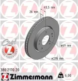 Bremsscheibe ZIMMERMANN 380.2170.20