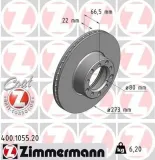 Bremsscheibe Vorderachse ZIMMERMANN 400.1055.20