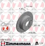 Bremsscheibe ZIMMERMANN 400.1407.52