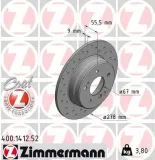 Bremsscheibe ZIMMERMANN 400.1412.52