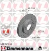 Bremsscheibe Vorderachse ZIMMERMANN 400.1413.52