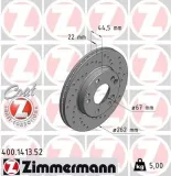 Bremsscheibe Vorderachse ZIMMERMANN 400.1413.52