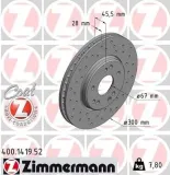 Bremsscheibe Vorderachse ZIMMERMANN 400.1419.52