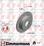 Bremsscheibe Hinterachse ZIMMERMANN 400.1427.20