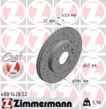 Bremsscheibe ZIMMERMANN 400.1428.52