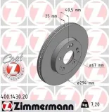 Bremsscheibe ZIMMERMANN 400.1430.20