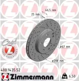 Bremsscheibe ZIMMERMANN 400.1435.52