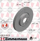 Bremsscheibe ZIMMERMANN 400.1436.20