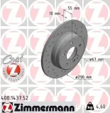 Bremsscheibe Hinterachse ZIMMERMANN 400.1437.52