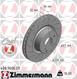 Bremsscheibe Vorderachse ZIMMERMANN 400.3606.20