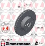 Bremsscheibe Vorderachse ZIMMERMANN 400.3607.20