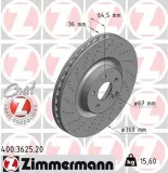 Bremsscheibe Vorderachse ZIMMERMANN 400.3625.20