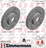 Bremsscheibe ZIMMERMANN 400.3637.53