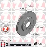 Bremsscheibe Vorderachse ZIMMERMANN 400.3642.20