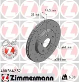 Bremsscheibe Vorderachse ZIMMERMANN 400.3642.52
