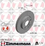 Bremsscheibe Vorderachse ZIMMERMANN 400.3643.20