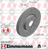 Bremsscheibe Vorderachse ZIMMERMANN 400.3648.52