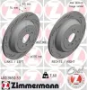 Bremsscheibe Hinterachse ZIMMERMANN 400.3650.53