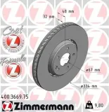 Bremsscheibe ZIMMERMANN 400.3669.75