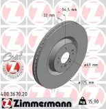 Bremsscheibe ZIMMERMANN 400.3670.20